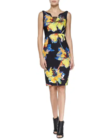 L'Agence Charmaine U-Neck Silk Gown | Thumbnail 7