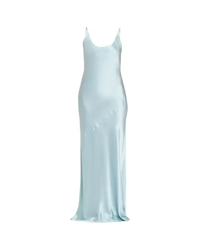 L'Agence Charmaine U-Neck Silk Gown