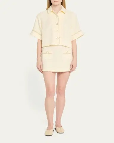 Simkhai Leighton Boucle Mini Skirt | Thumbnail 2 Simkhai Leighton Boucle Mini Skirt | Thumbnail 2