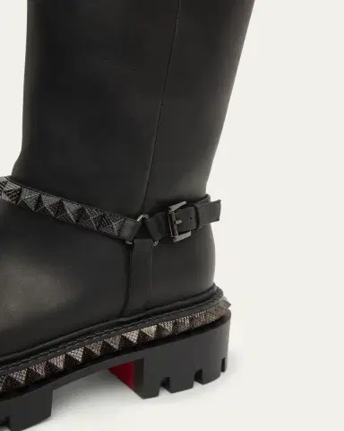 Christian Louboutin Marinetta Pyraclou Leather Knee-High Boots | Thumbnail 10