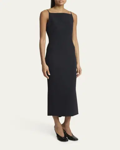 Givenchy Square-Neck Sleeveless Midi Dress | Thumbnail 4