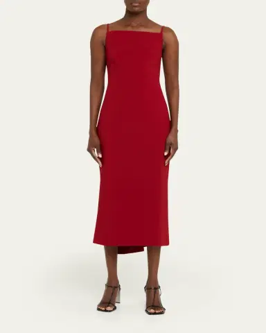 Givenchy Square-Neck Sleeveless Midi Dress | Thumbnail 6