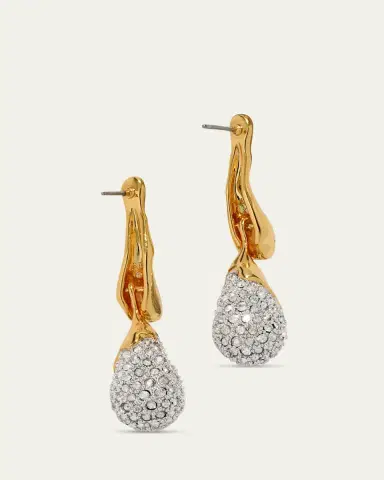 Alexis Bittar Solanales Gold-Plated Crystal Dewdrop Earrings | Thumbnail 2