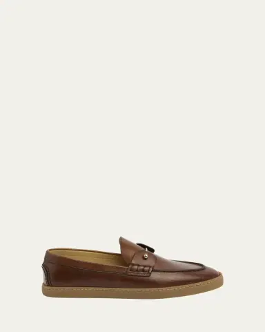 Christian Louboutin Men's Chambeliboat Leather Loafers | Thumbnail 4 Christian Louboutin Men's Chambeliboat Leather Loafers | Thumbnail 4