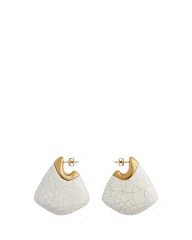 Bottega Veneta Large Fin Ceramic Earrings | Thumbnail 1 Bottega Veneta Large Fin Ceramic Earrings | Thumbnail 1