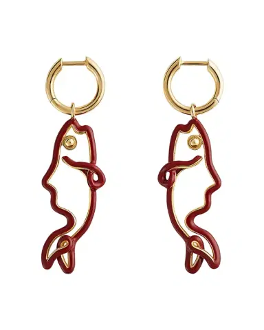 Bottega Veneta Enamel Fish Earrings | Thumbnail 1 Bottega Veneta Enamel Fish Earrings | Thumbnail 1