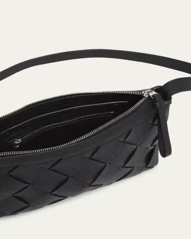 Bottega Veneta Men's Diago Zip Intreccio Taurillon Messenger Bag | Thumbnail 9 Bottega Veneta Men's Diago Zip Intreccio Taurillon Messenger Bag | Thumbnail 9