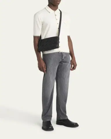Bottega Veneta Men's Diago Zip Intreccio Taurillon Messenger Bag | Thumbnail 10 Bottega Veneta Men's Diago Zip Intreccio Taurillon Messenger Bag | Thumbnail 10