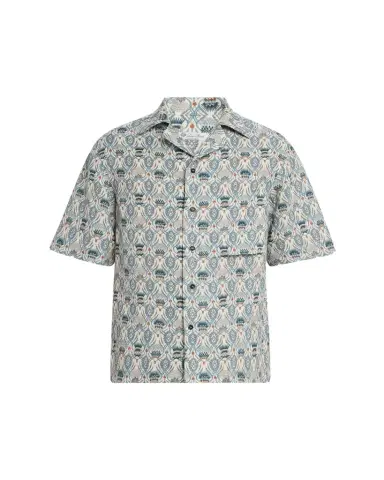 Loro Piana Men's Federico Linen Camp Shirt | Thumbnail 1