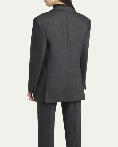 Giorgio Armani Cashmere Flannel Single-Breasted Blazer | Thumbnail 3