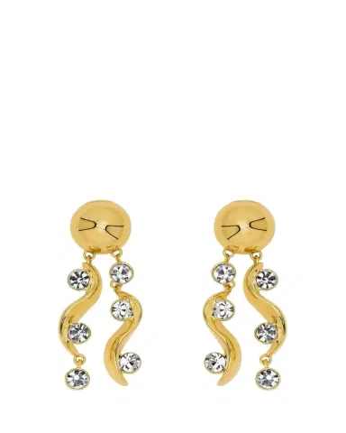 Oscar de la Renta Crystal Multi Wave Drop Earrings | Thumbnail 1 Oscar de la Renta Crystal Multi Wave Drop Earrings | Thumbnail 1