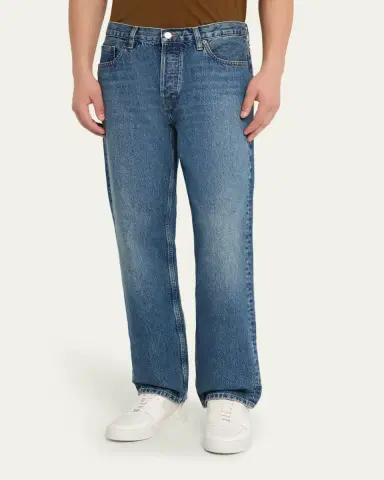 FRAME Men's Relaxed Light Wash Jeans | Thumbnail 4