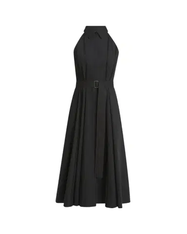 Proenza Schouler Dorothy Belted Ladder Stitch Poplin Midi Dress | Thumbnail 1 Proenza Schouler Dorothy Belted Ladder Stitch Poplin Midi Dress | Thumbnail 1