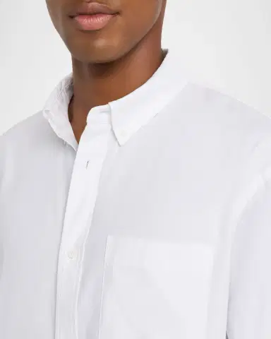 Frame Men's Button-Collar Cotton Oxford Sport Shirt | Thumbnail 4