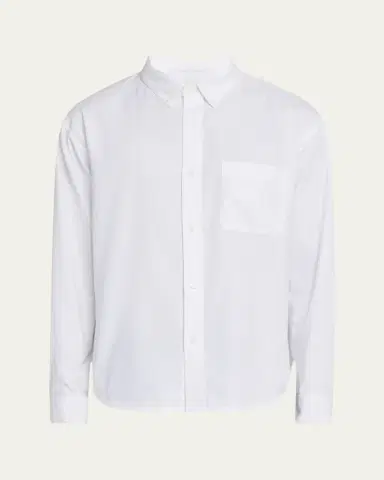 Frame Men's Button-Collar Cotton Oxford Sport Shirt | Thumbnail 5