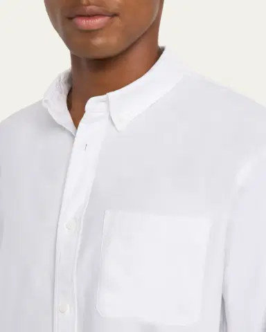 Frame Men's Button-Collar Cotton Oxford Sport Shirt | Thumbnail 9