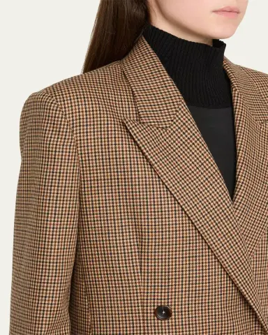A.L.C. Calla Check Double-Breasted Jacket | Thumbnail 5 A.L.C. Calla Check Double-Breasted Jacket | Thumbnail 5