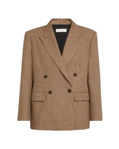 A.L.C. Calla Check Double-Breasted Jacket | Thumbnail 1 A.L.C. Calla Check Double-Breasted Jacket | Thumbnail 1
