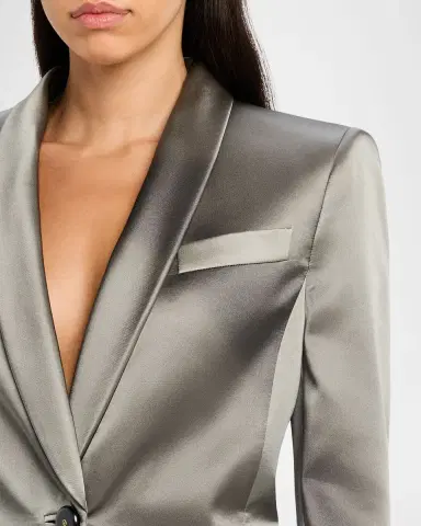 Giorgio Armani Ombre Satin Single-Breasted Blazer | Thumbnail 4 Giorgio Armani Ombre Satin Single-Breasted Blazer | Thumbnail 4