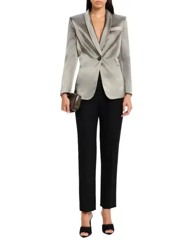 Giorgio Armani Ombre Satin Single-Breasted Blazer | Thumbnail 1 Giorgio Armani Ombre Satin Single-Breasted Blazer | Thumbnail 1