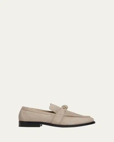 Bottega Veneta Astaire Knot Soft Suede Loafers | Thumbnail 13