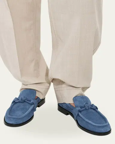 Bottega Veneta Astaire Knot Soft Suede Loafers | Thumbnail 16
