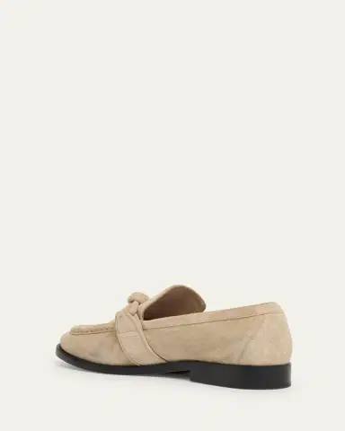 Bottega Veneta Astaire Knot Soft Suede Loafers | Thumbnail 7