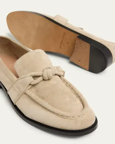 Bottega Veneta Astaire Knot Soft Suede Loafers | Thumbnail 8