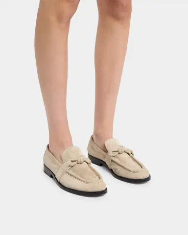 Bottega Veneta Astaire Knot Soft Suede Loafers | Thumbnail 9