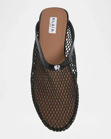 Alaïa Mesh Flat Mules | Thumbnail 5
