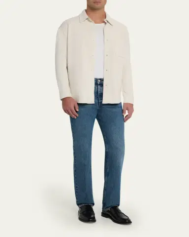 Frame Men's Cotton Waffle Texture Button-Down Shirt | Thumbnail 2 Frame Men's Cotton Waffle Texture Button-Down Shirt | Thumbnail 2