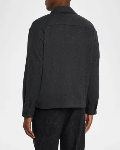 Frame Men's Wool-Blend Two-Pocket Overshirt | Thumbnail 2