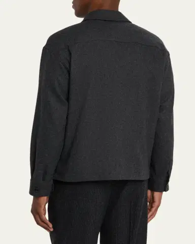 Frame Men's Wool-Blend Two-Pocket Overshirt | Thumbnail 7