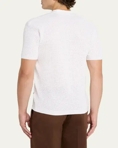 Orlebar Brown Men's Roddy Mesh Stitch Polo Shirt | Thumbnail 7 Orlebar Brown Men's Roddy Mesh Stitch Polo Shirt | Thumbnail 7