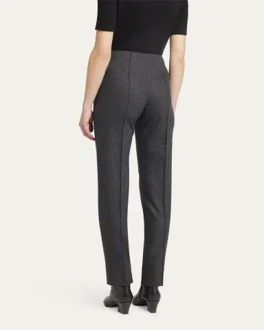 Giorgio Armani Cashmere Flannel Slim-Leg Ankle Trousers | Thumbnail 3 Giorgio Armani Cashmere Flannel Slim-Leg Ankle Trousers | Thumbnail 3