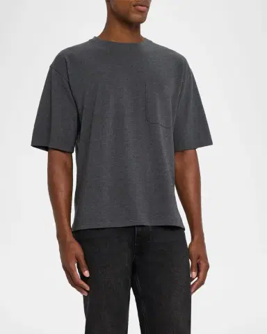 Frame Men's Pique Relaxed-Fit Pocket T-Shirt | Thumbnail 3