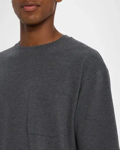 Frame Men's Pique Relaxed-Fit Pocket T-Shirt | Thumbnail 4
