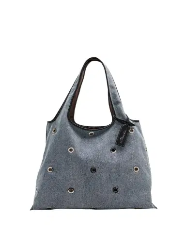 3.1 Phillip Lim Cotton Denim Market Tote Bag | Thumbnail 1 3.1 Phillip Lim Cotton Denim Market Tote Bag | Thumbnail 1