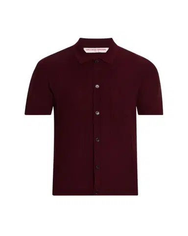Orlebar Brown Men's Classic-Fit Pique Knit Short-Sleeve Shirt | Thumbnail 1 Orlebar Brown Men's Classic-Fit Pique Knit Short-Sleeve Shirt | Thumbnail 1