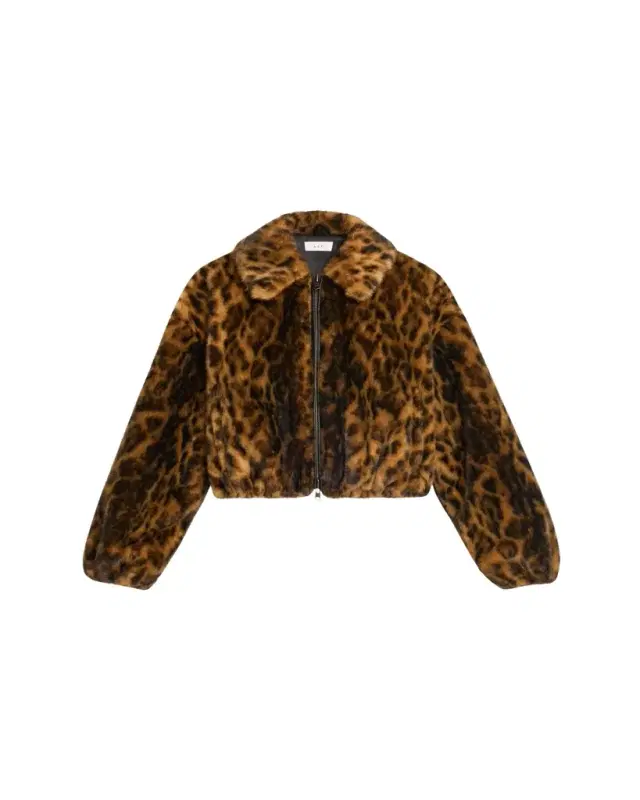 Esme Leopard Faux Fur Jacket