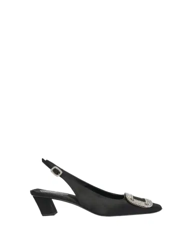 Roger Vivier Belle Vivier Crystal Buckle Slingback Pumps | Thumbnail 1 Roger Vivier Belle Vivier Crystal Buckle Slingback Pumps | Thumbnail 1