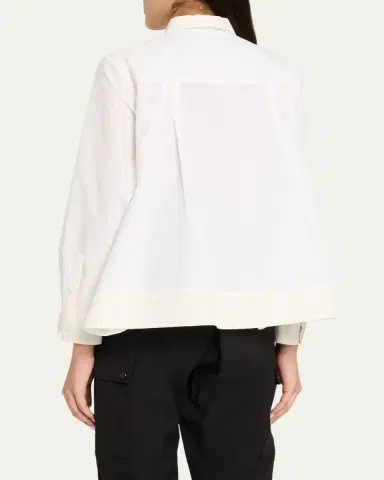 3.1 Phillip Lim Flounce-Hem Long-Sleeve Shirt | Thumbnail 3 3.1 Phillip Lim Flounce-Hem Long-Sleeve Shirt | Thumbnail 3