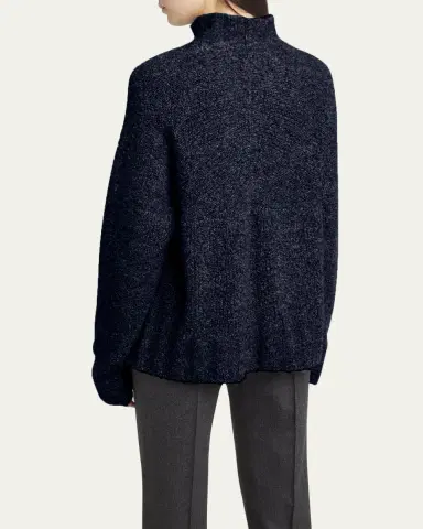 Giorgio Armani Turtleneck Cashmere-Silk Boucle Sweater | Thumbnail 3 Giorgio Armani Turtleneck Cashmere-Silk Boucle Sweater | Thumbnail 3