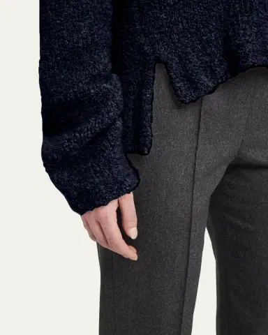 Giorgio Armani Turtleneck Cashmere-Silk Boucle Sweater | Thumbnail 5 Giorgio Armani Turtleneck Cashmere-Silk Boucle Sweater | Thumbnail 5