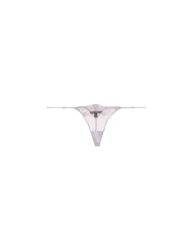 Kiki De Montparnasse Violet Floral-Embroidered Tulle Thong | Thumbnail 1