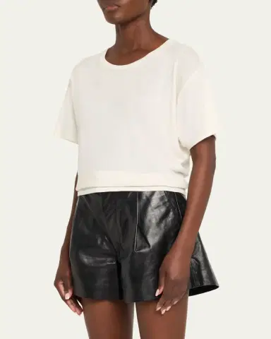 R13 Cashmere-Blend Tight Waist Tee | Thumbnail 4 R13 Cashmere-Blend Tight Waist Tee | Thumbnail 4