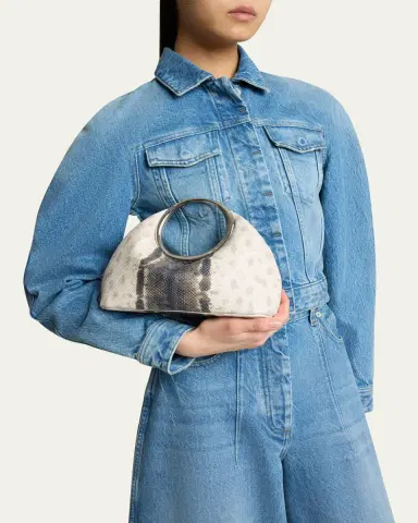 Jacquemus Le Petit Calino Python-Embossed Top-Handle Bag | Thumbnail 2