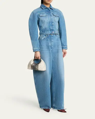 Jacquemus Le Petit Calino Python-Embossed Top-Handle Bag | Thumbnail 5