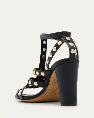Ulla Johnson Bijou Studded Caged Block-Heel Sandals | Thumbnail 4 Ulla Johnson Bijou Studded Caged Block-Heel Sandals | Thumbnail 4