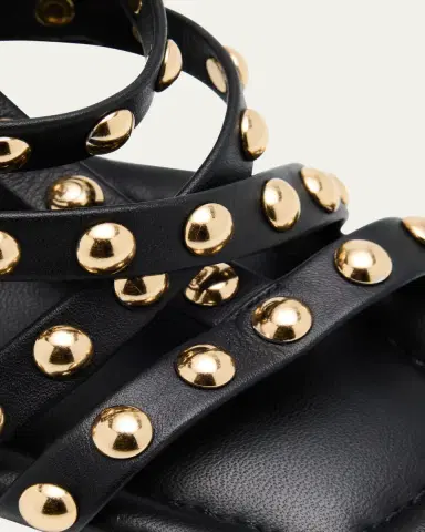 Ulla Johnson Bijou Studded Caged Block-Heel Sandals | Thumbnail 5 Ulla Johnson Bijou Studded Caged Block-Heel Sandals | Thumbnail 5